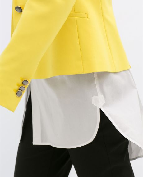 zara-yellow-blazer-with-gathered-shoulders-product-1-17208994-4 ...