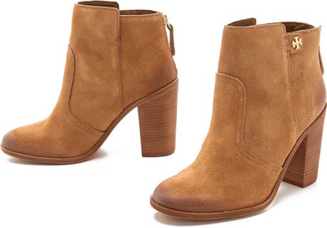 mid heel brown boots