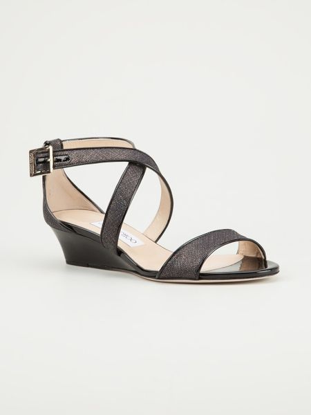 jimmy choo denim wedge