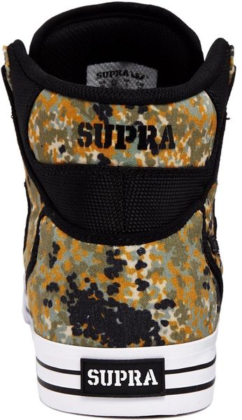 Supra Bleeker Black Camouflage Shoes - Supra High Top Shoes Mens Outlet Canada