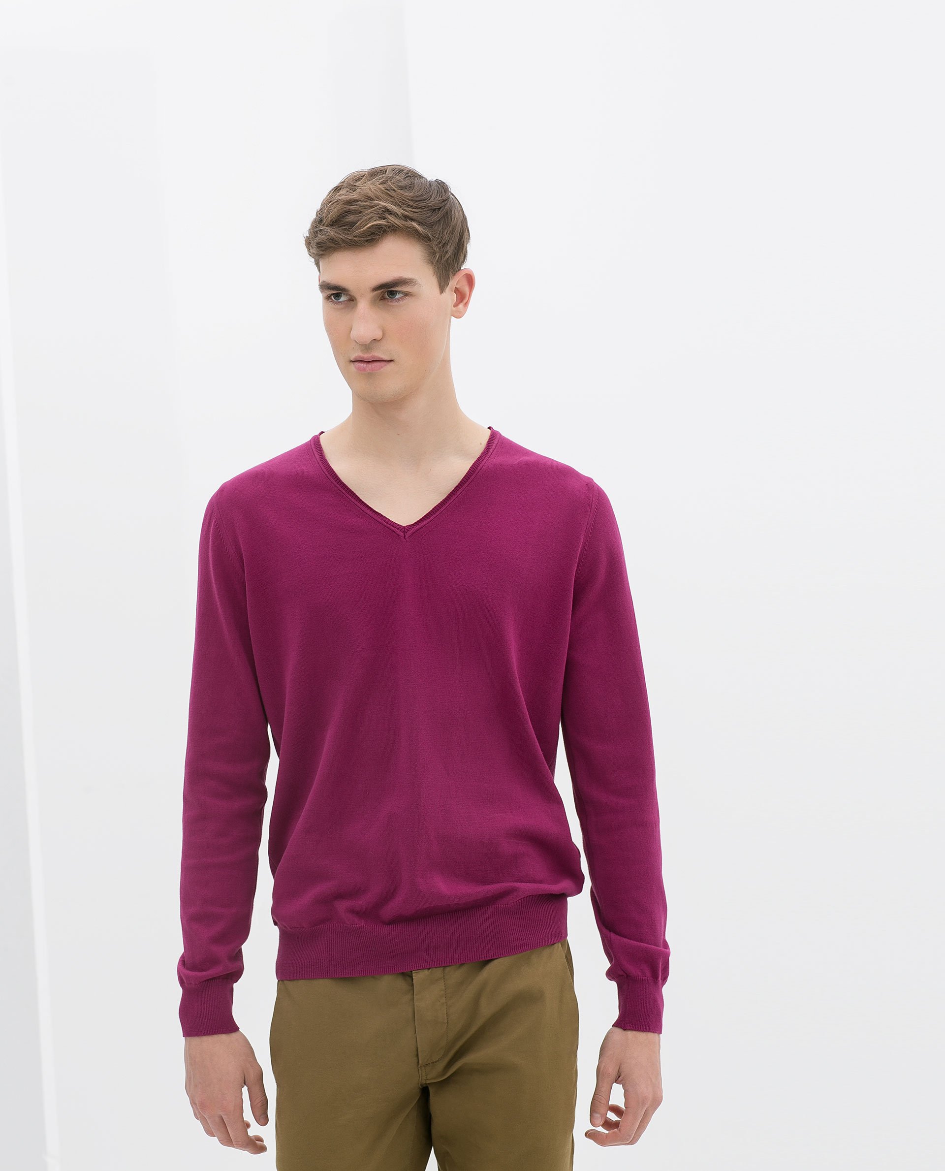 zara purple jumper