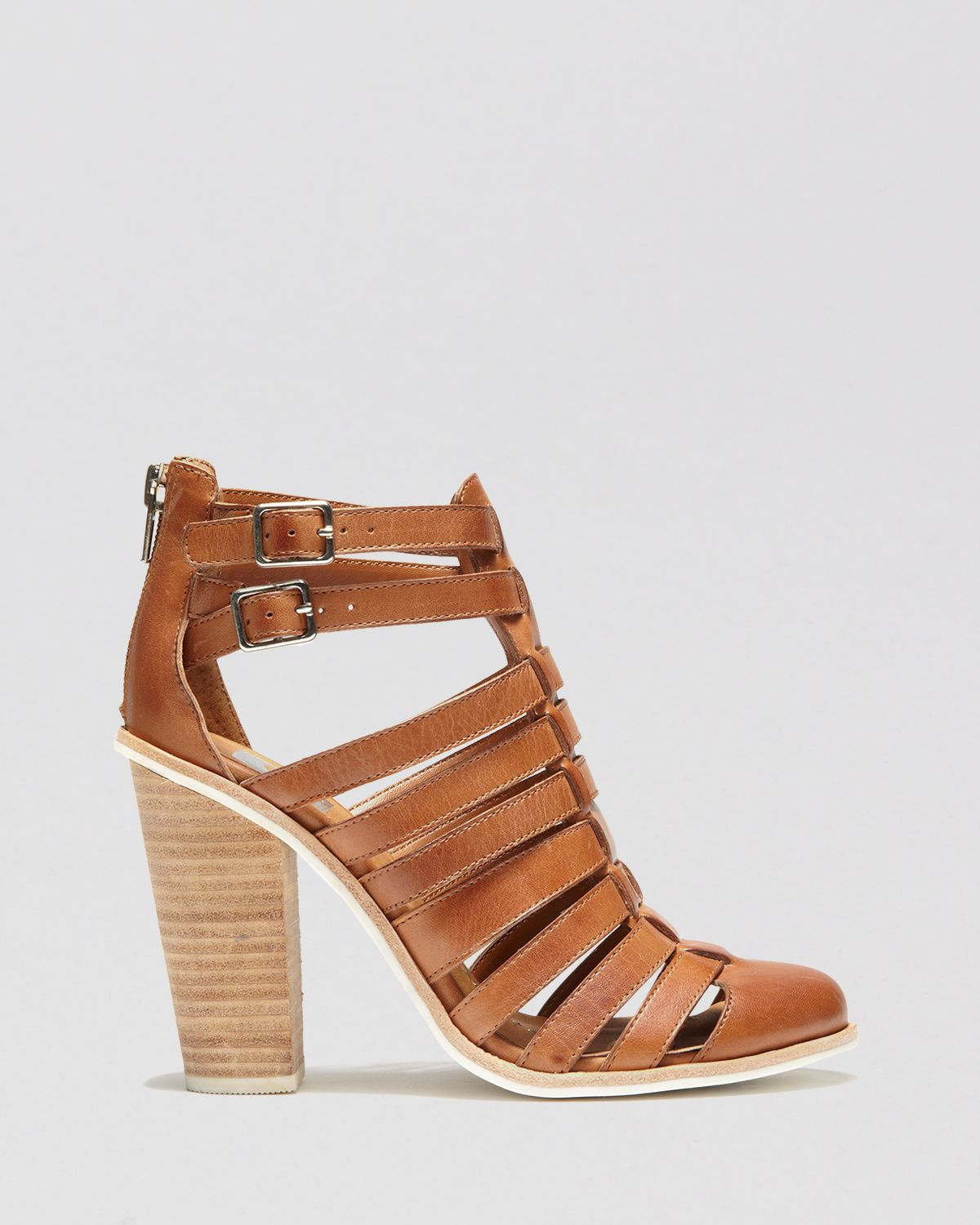 ... Hurache Gladiator Sandals Mirella High Heel in Brown (Cognac) | Lyst