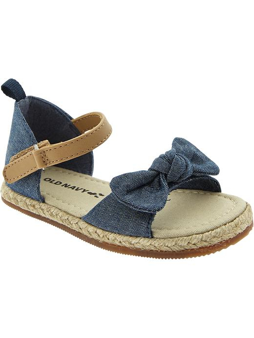 Old Navy Bowtie Sandals For Baby in Blue (Blue Chambray) | Lyst