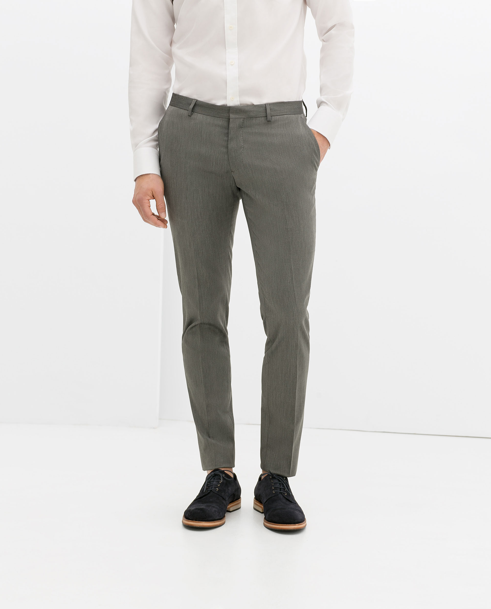 zara grey trousers