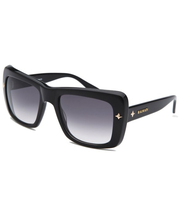 Balmain Womens Black Square Sunglasses in Black Lyst