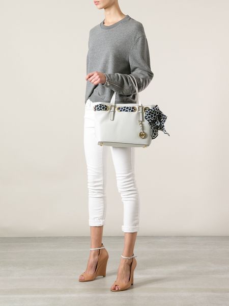 michael kors jet set tote white