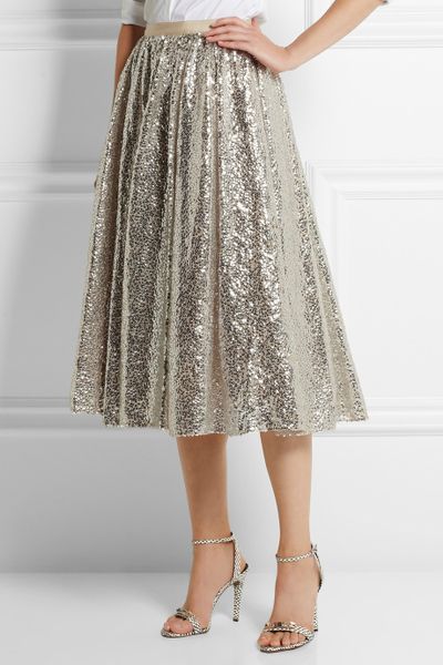 sequin and tulle skirt