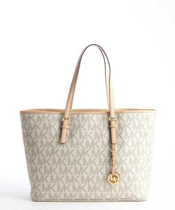 michael kors vanilla jet set travel tote