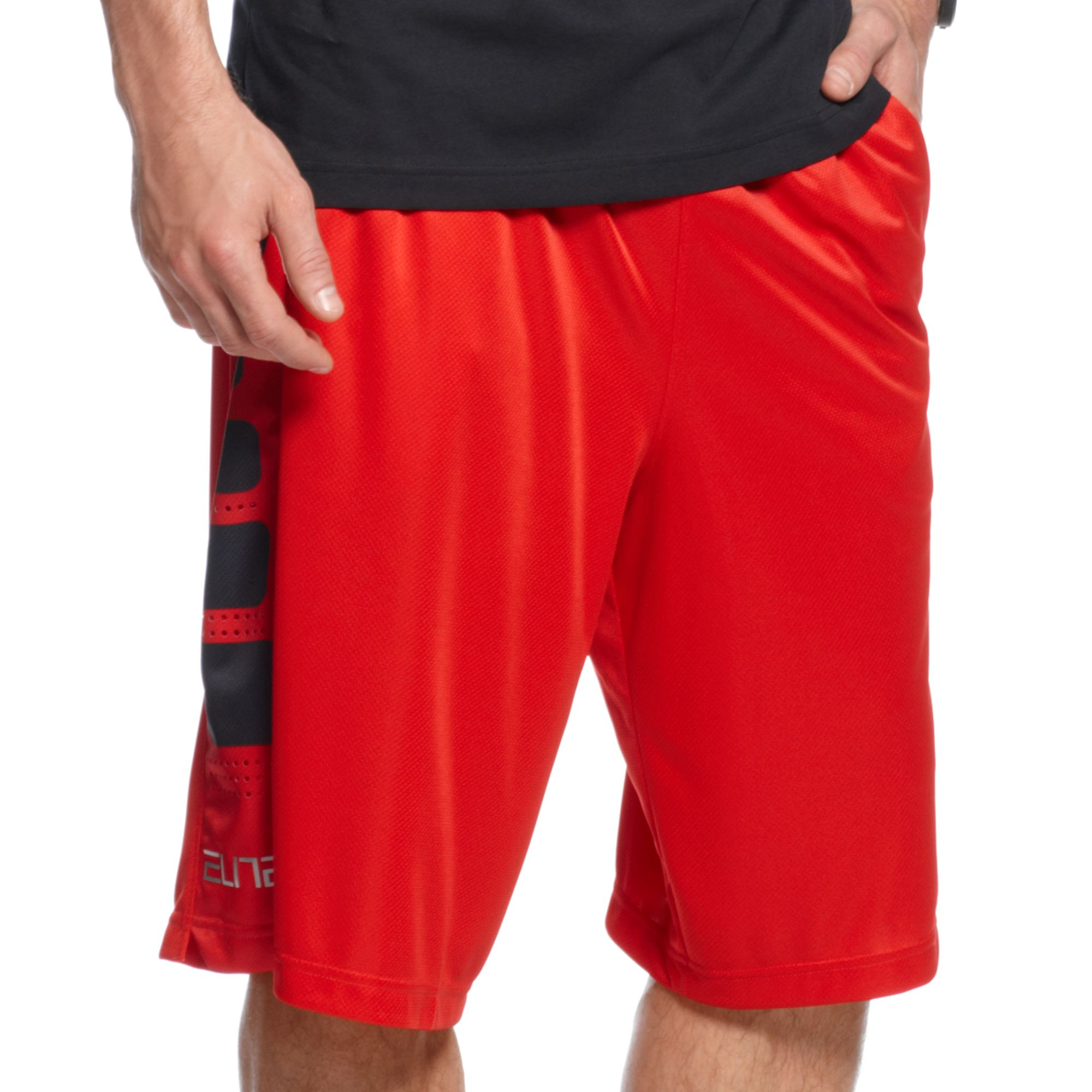 nike men's elite stripe basketball shorts