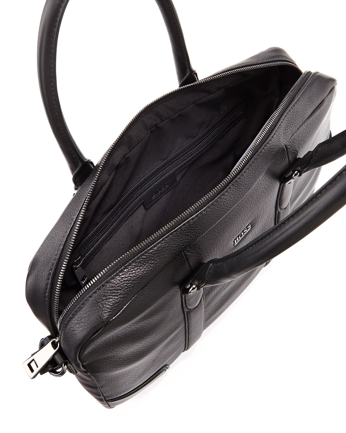 Boss By Hugo Boss Morval Leather Briefcase Black in Black for Men Lyst