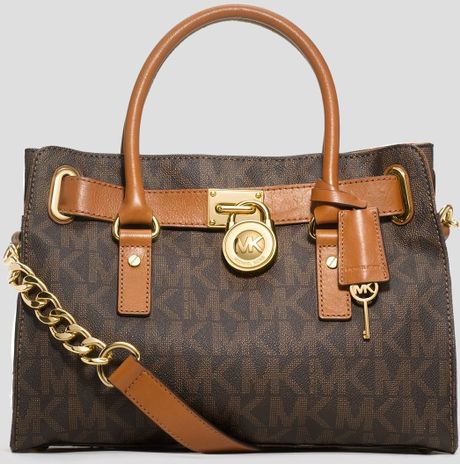 brown mk satchel