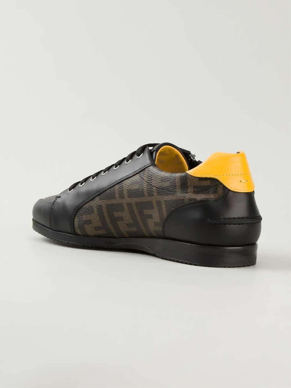 Fendi Wimbledon Sneakers in Black for Men | Lyst