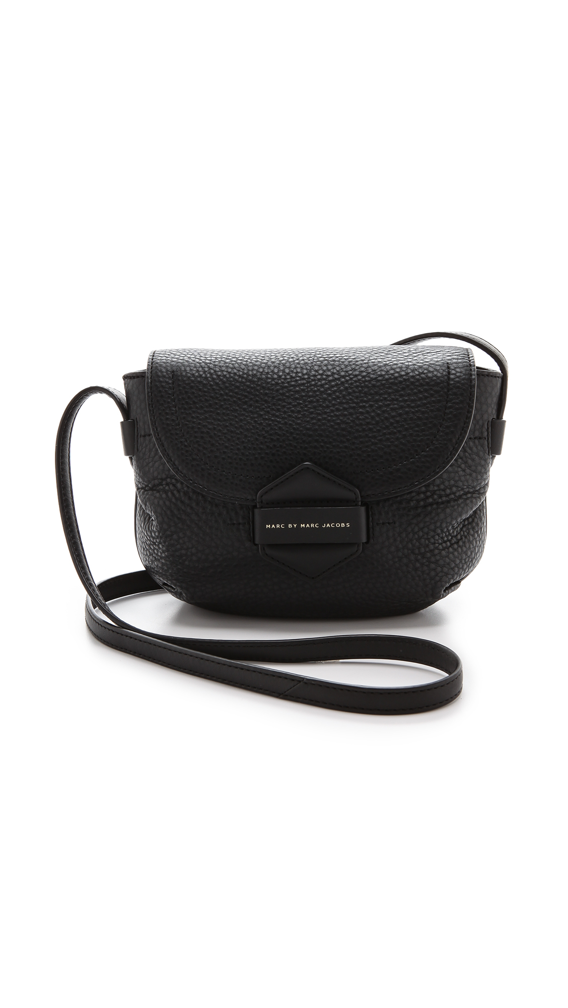 Marc By Marc Jacobs Half Pipe Cross Body Bag Cement in Black