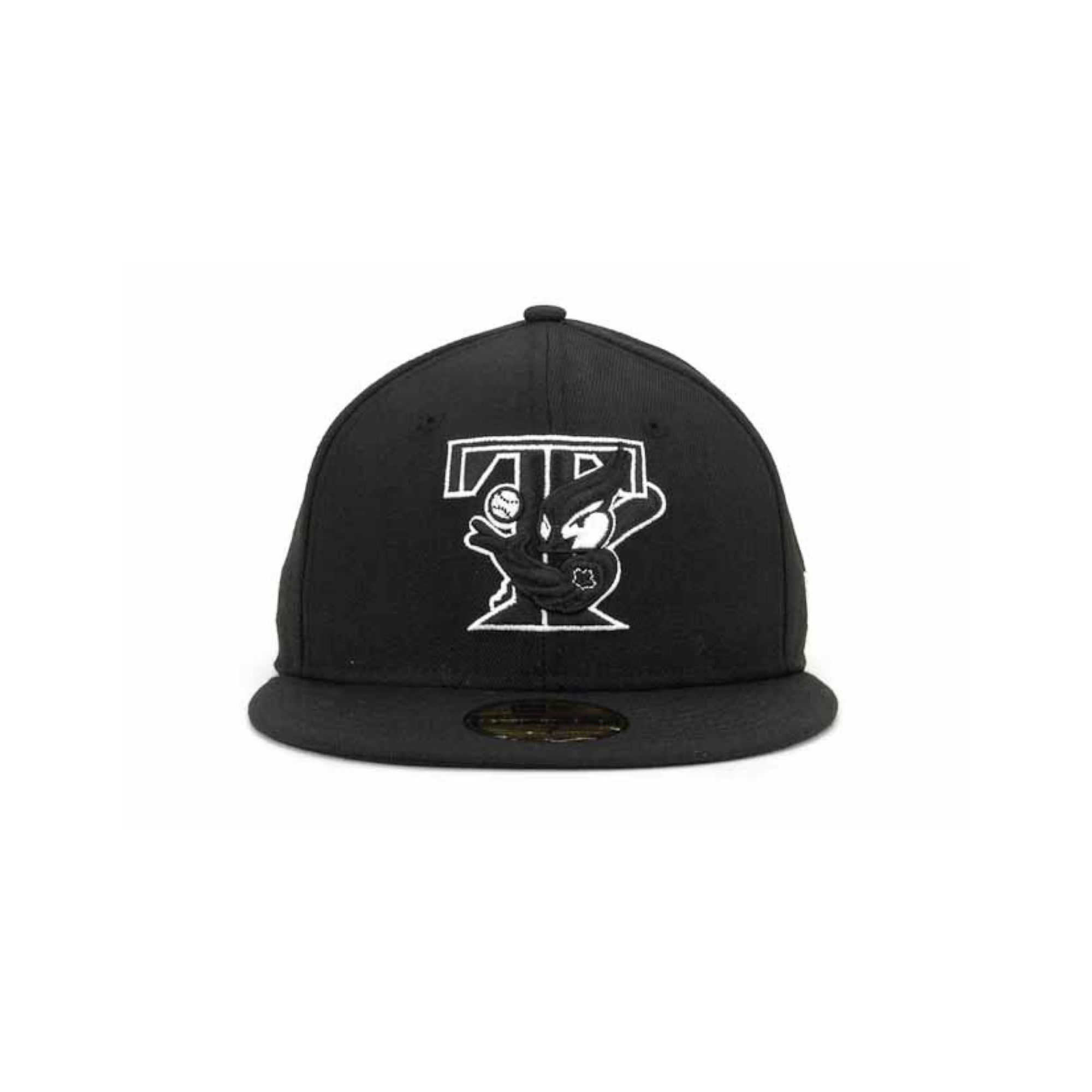 New Era Toronto Blue Jays Mlb Black and White Fashion 59fifty Cap in