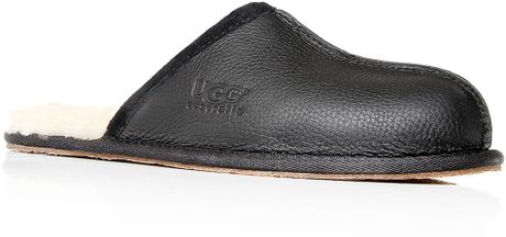 mens leather ugg scuff slippers
