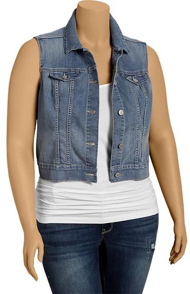 Old Navy Plus Denim Vests in Blue (Medium) - Lyst