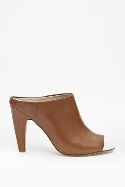 French Connection Randy Peeptoe Shoes in Brown (TAN) | Lyst