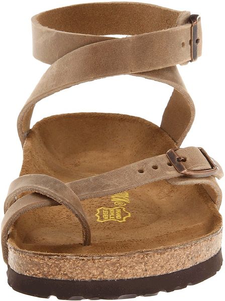 Birkenstock Yara Oiled Leather in Brown (Tobacco Oiled Leather) | Lyst