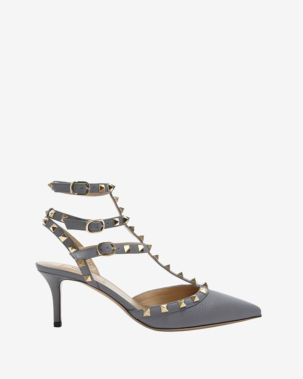 valentino rockstud slingback kitten heel