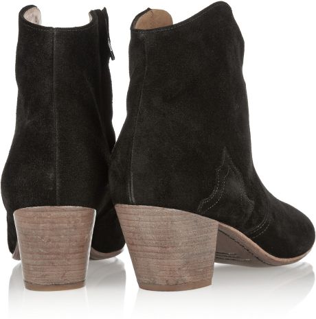marant isabel boots ankle dicker suede