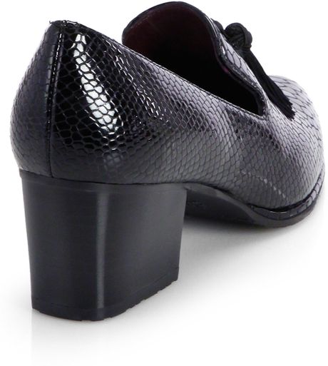 stuart weitzman razmataz tassel heeled loafer
