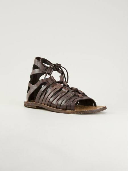 Dolce  Gabbana Gladiator Sandals in Brown for Men | Lyst