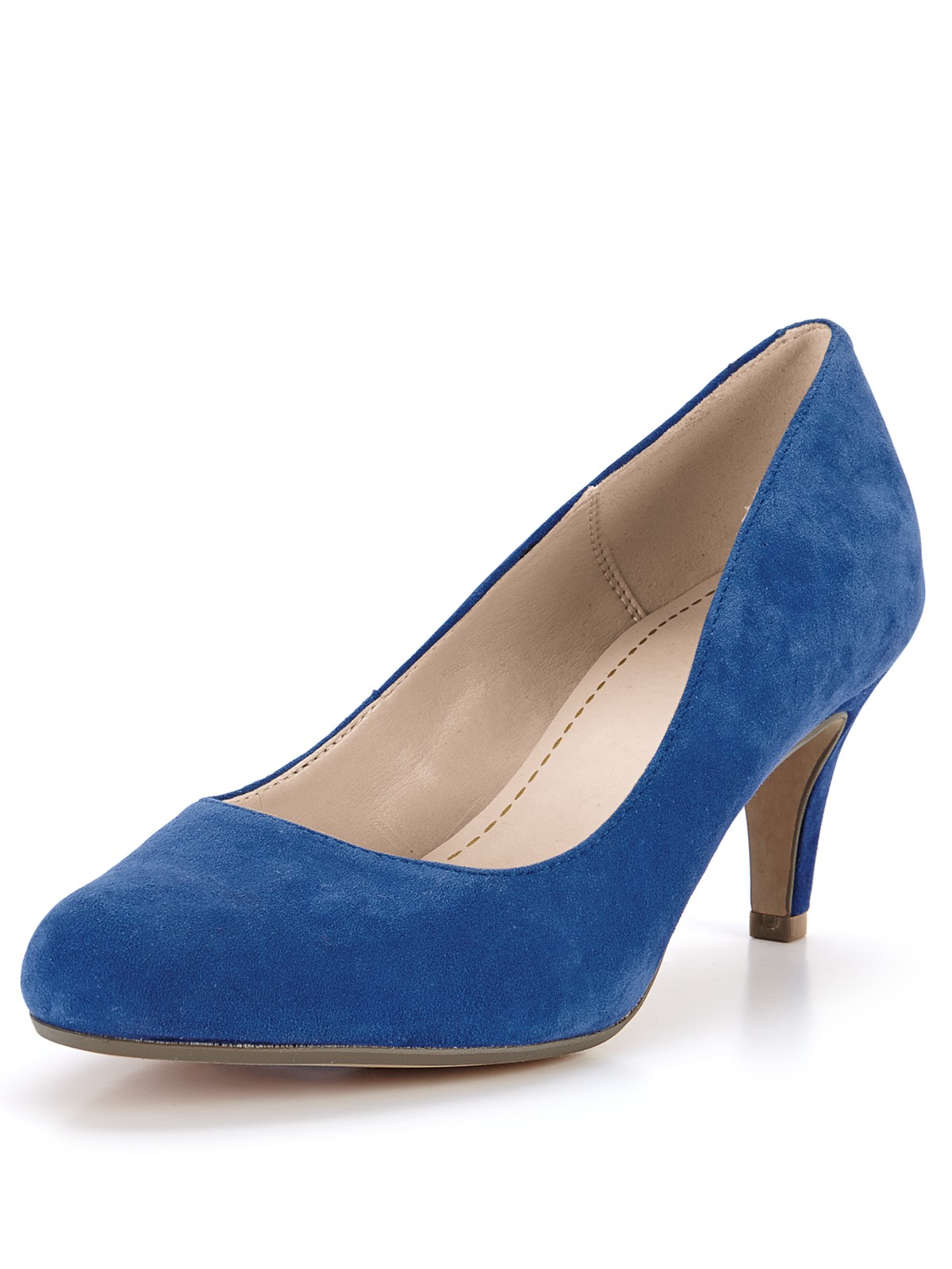 Clarks Arista Abe Suede Court Shoes in Blue (blue suede) Lyst