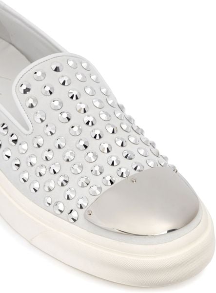 slip on rhinestone sneakers