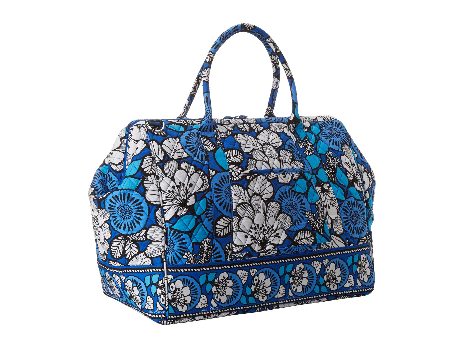 Vera Bradley Frame Travel Bag in Floral (Blue Bayou)