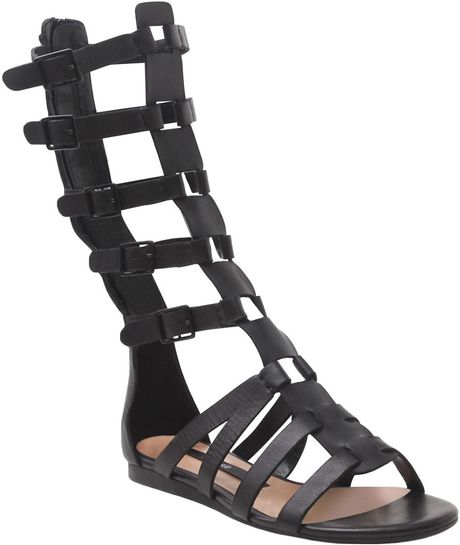 Kensie Stellar Gladiator Sandals in Black (BLACK LEATHER) - Lyst