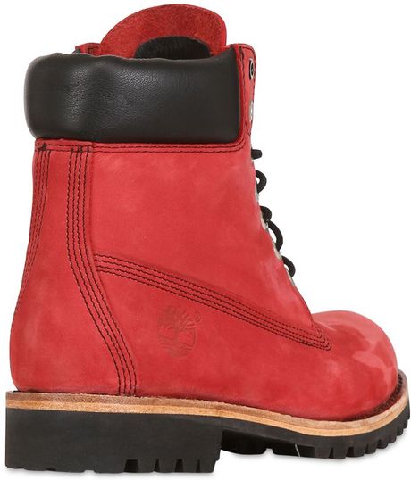 red timberland 6 inch boots