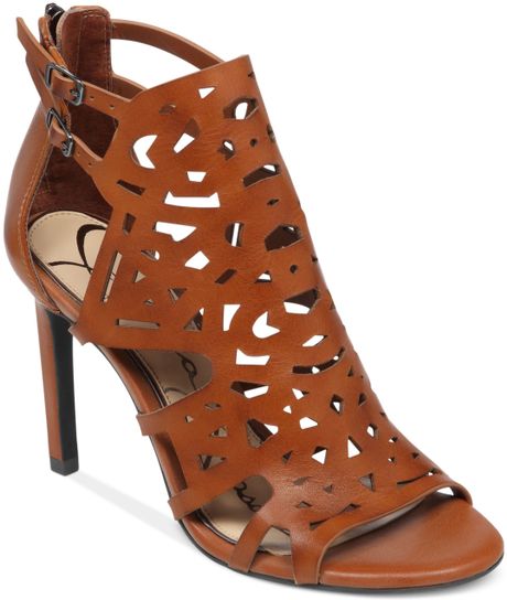 jessica simpson cognac heels