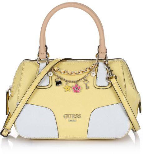 yellow small handbag