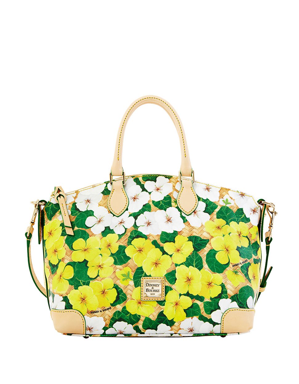 dooney and bourke yellow satchel