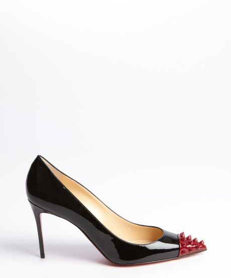 black spiked louboutin heels
