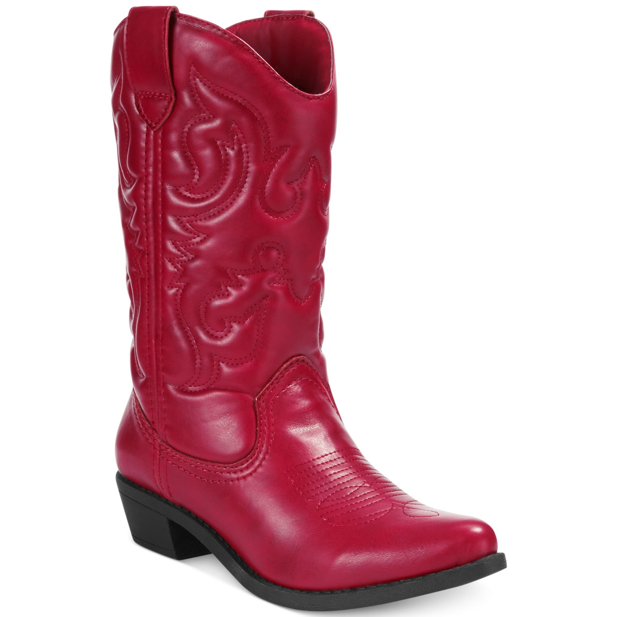 red rubber cowboy boots