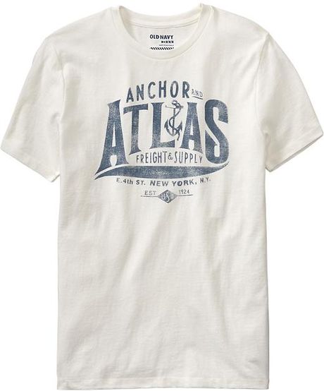 Old Navy Graphic Tees in White for Men (Marshmallow)