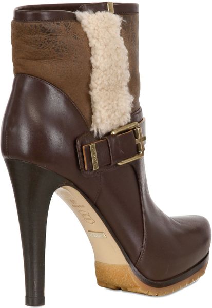 grey shearling boots