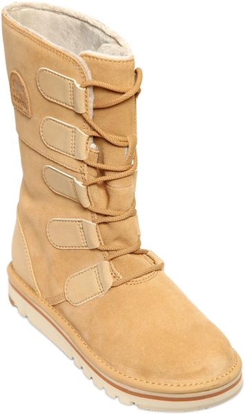 beige sorel boots