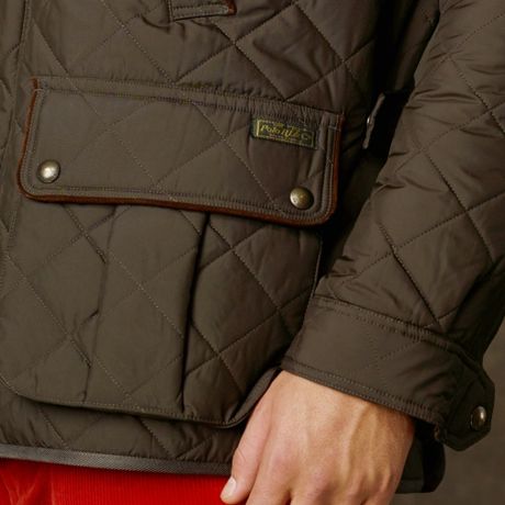 Polo Ralph Lauren Brooks Quilted Car Coat in Brown for Men (Green) | Lyst