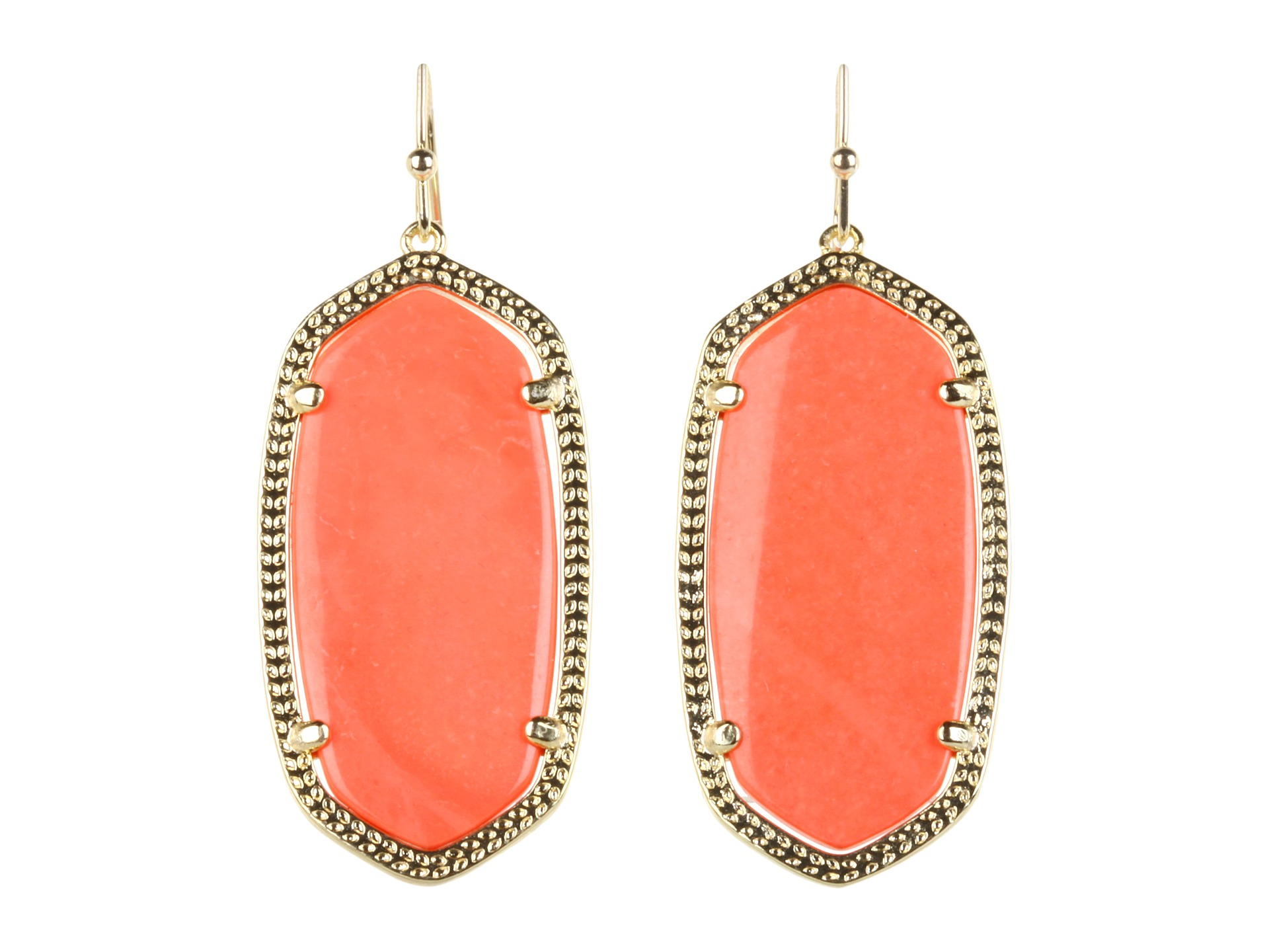 Kendra Scott Elle Earring in Orange (Gold Coral) Lyst