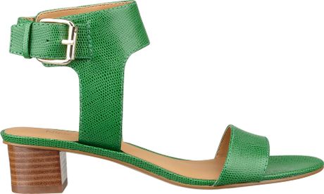 Nine West Tasha Open-toe Ankle-strap Sandals Sandal in Green (GREEN ...