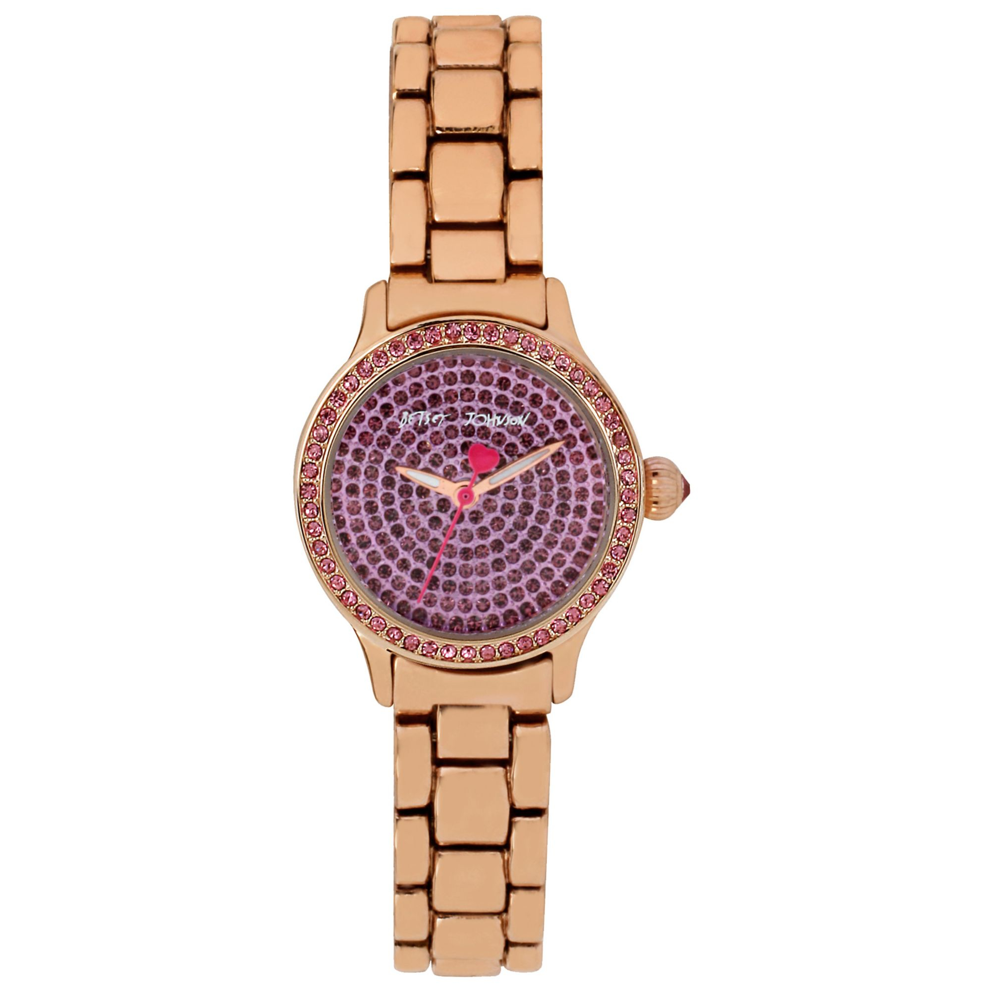 Betsey Johnson Womens Rose Goldtone Bracelet Watch 27mm 08 In Gold ...