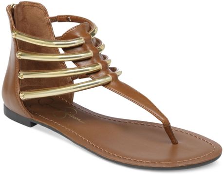 jessica simpson gold flat sandals