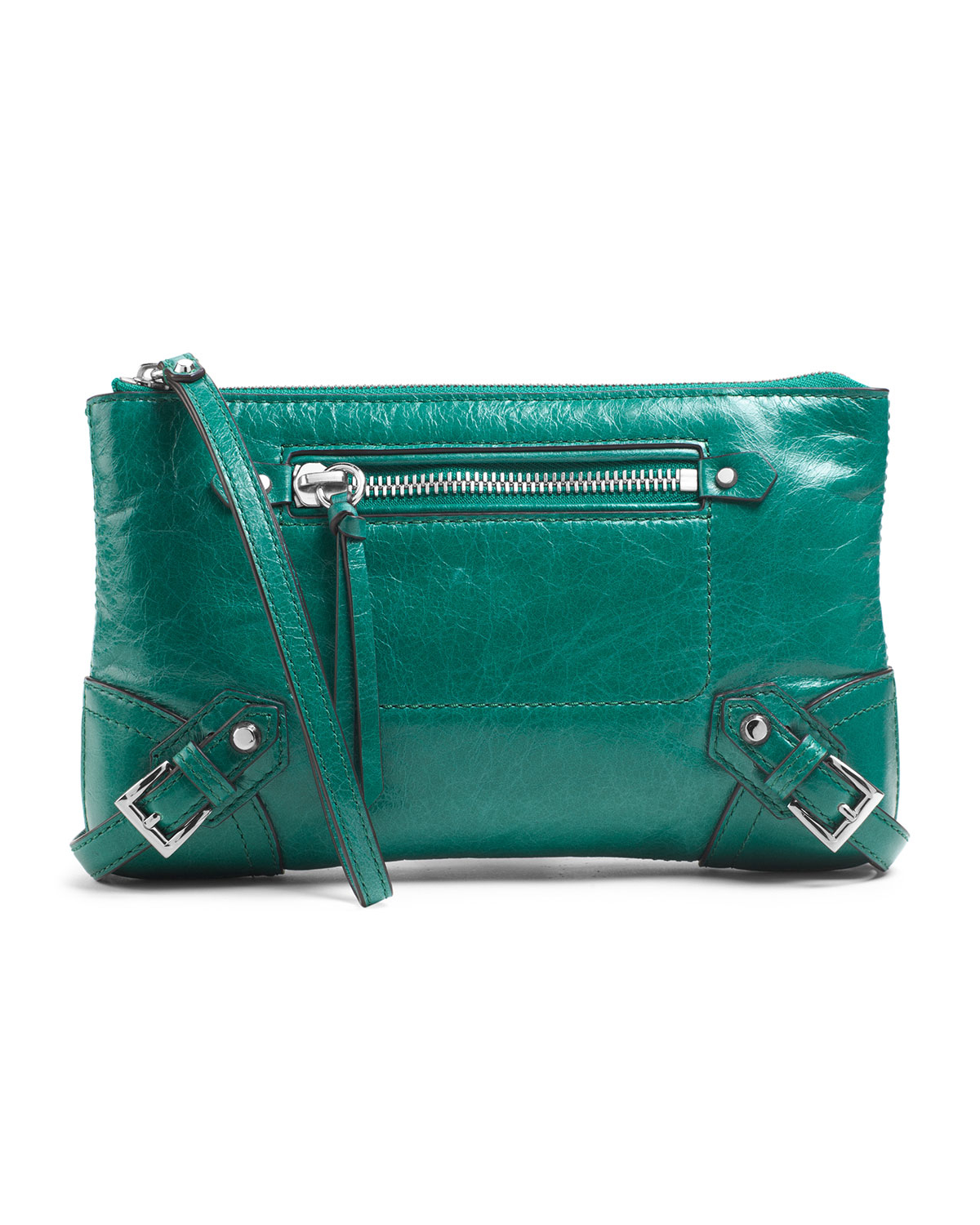 Michael Michael Kors Large Fallon Zip Clutch in Blue (AQUA)