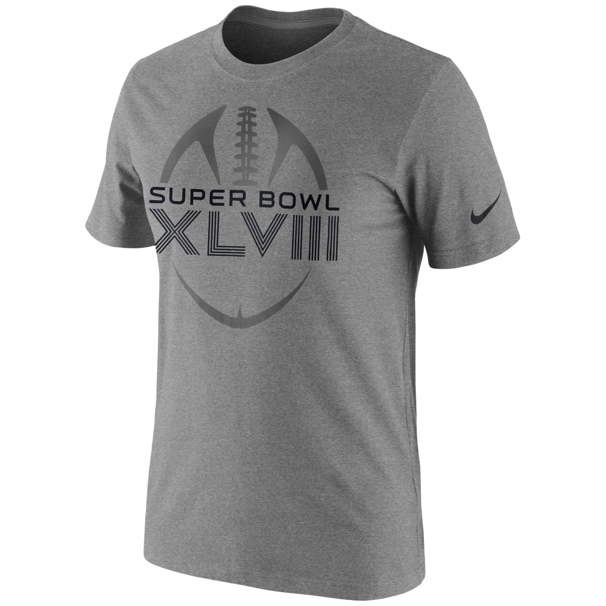 Nike Mens Super Bowl Xlviii Football Icon Legend Tshirt in Gray for Men