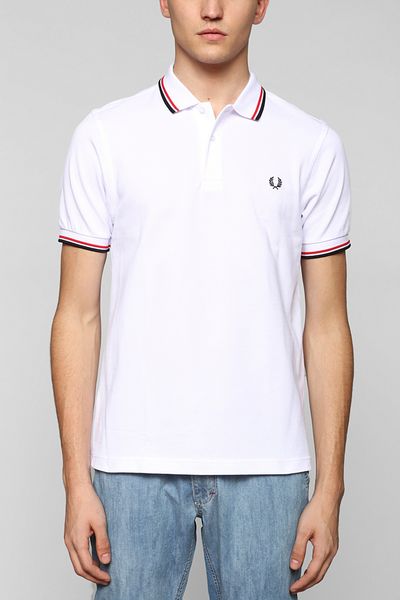 Fred Perry Authentic Polo Shirt in White for Men | Lyst
