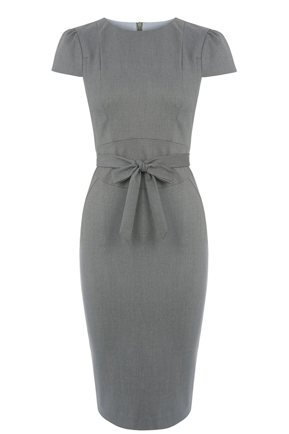 Oasis Bonnie Workwear Dress In Gray Lyst