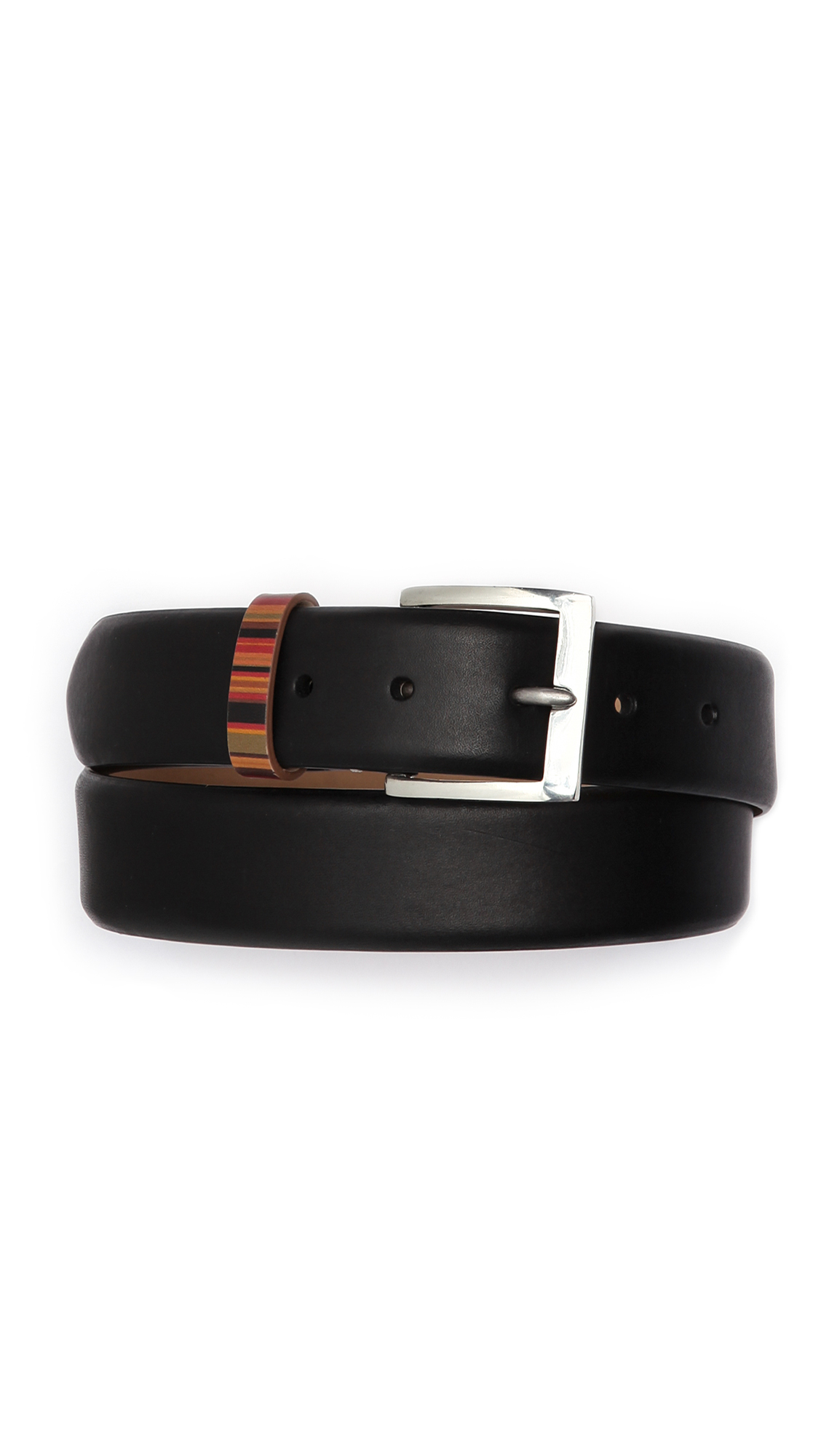 Paul Smith Metal Keepers Belt paul smith vintage multistripe keeper belt in black for Paul Smith Metal Keepers Belt paul smith vintage multistripe keeper belt in black for