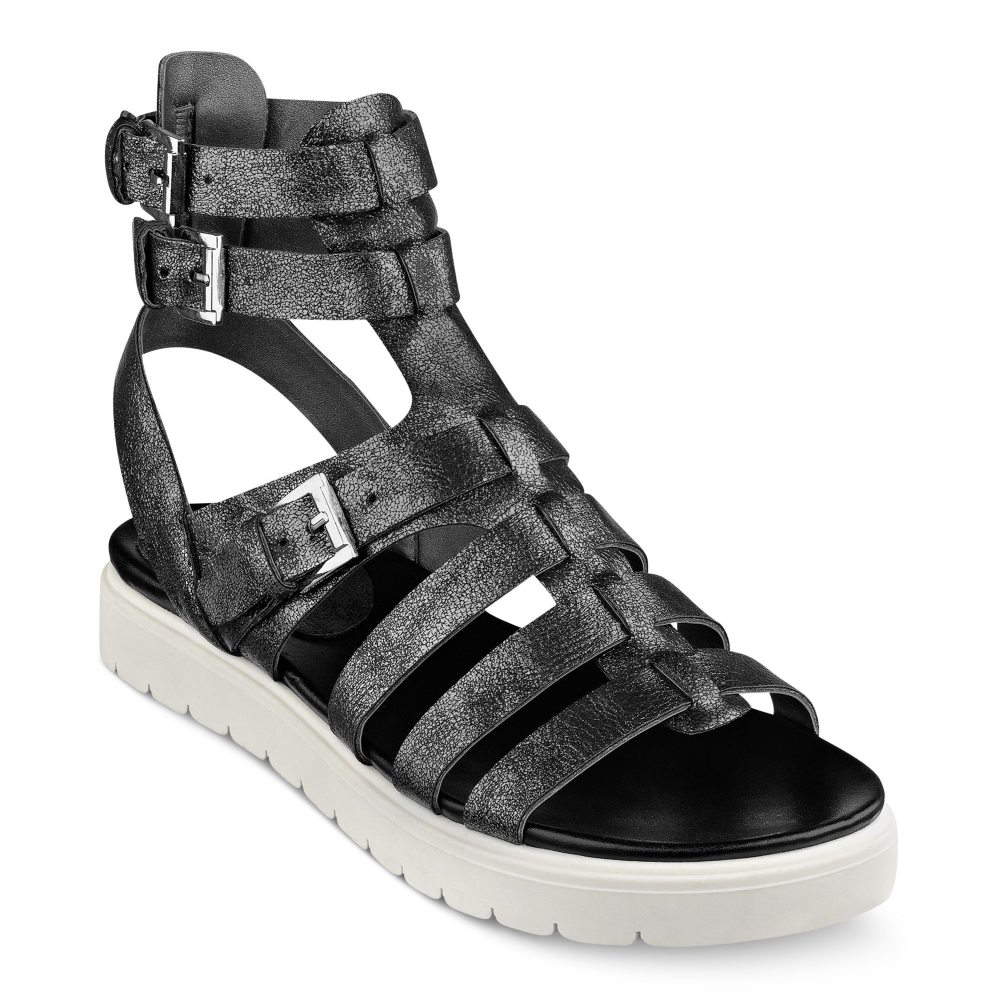 By Guess Womens Mexico Flatform Gladiator Sandals in Gray (Pewter ...